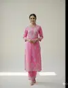 Bs 153 Cotton With Embroidery Work Kurti With Bottom